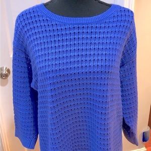 Talbots Periwinkle Blue Sweater Size LP